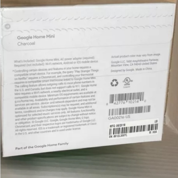 New in Box Google Home Mini* - Picture 5 of 6
